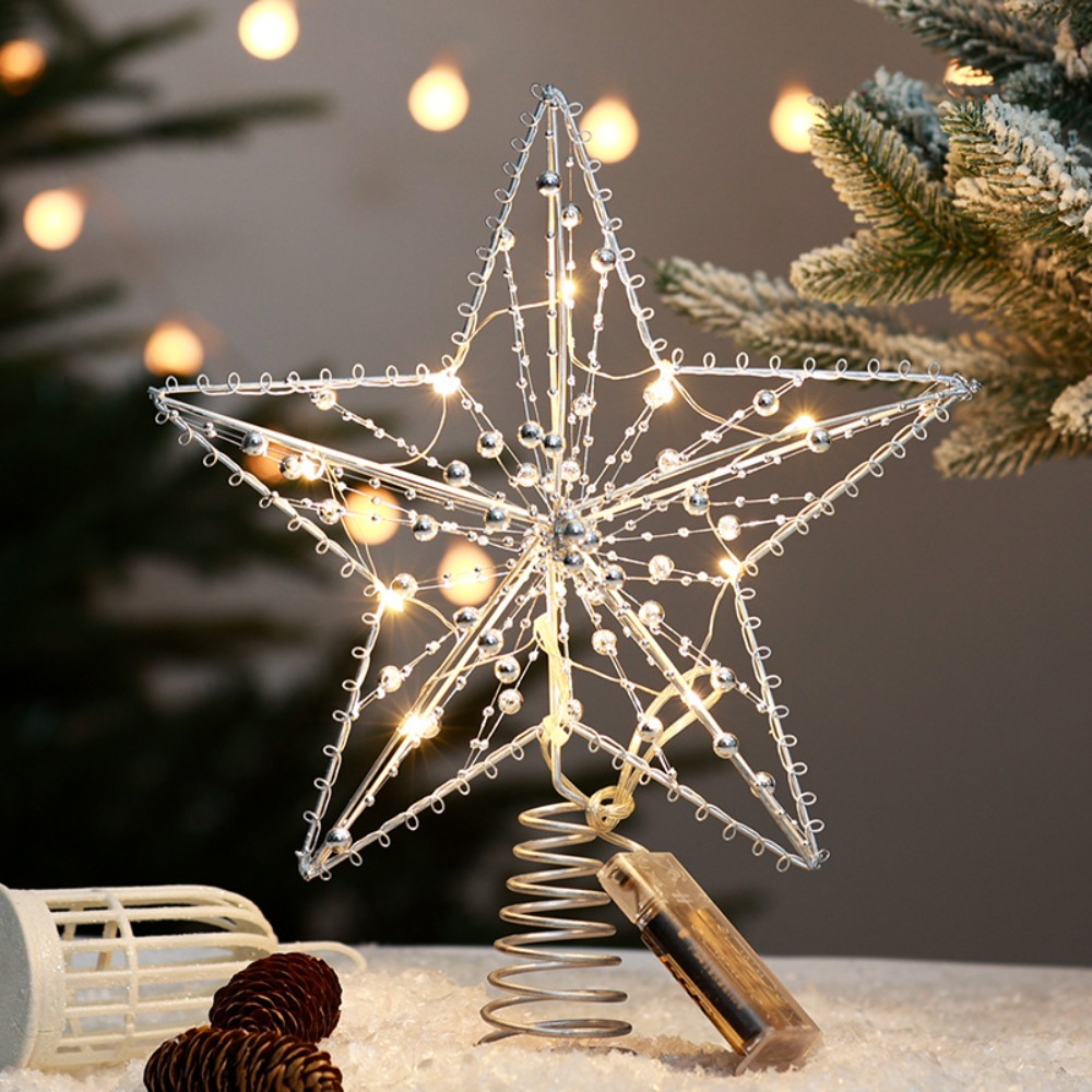 Star Tree Topper - Adorno para árbol de Navidad LED
