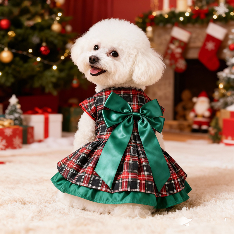Christmas Throw Blanket - Falda Navideña Clásica para Perro con