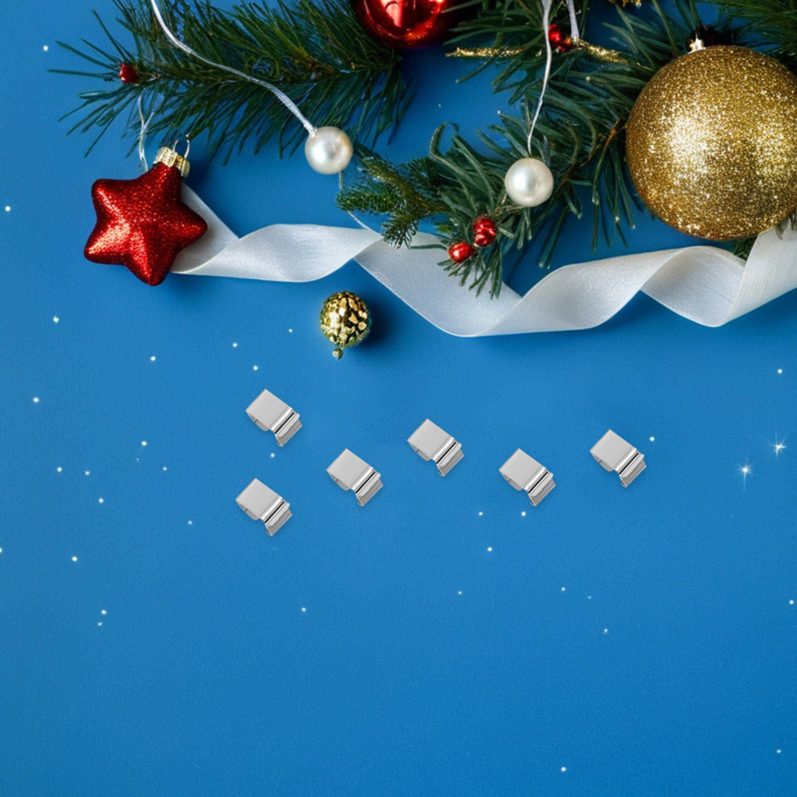 Christmas Lights Outdoor - 200 clips para canalones, ganchos para