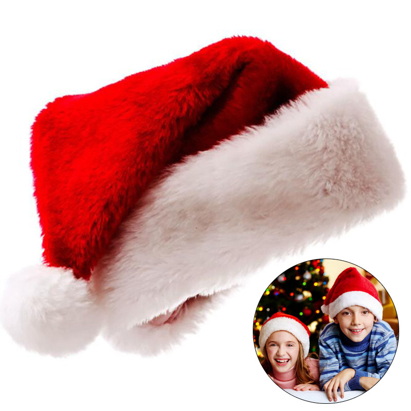 Santa Hat Plush - Gorro de Navidad de felpa para