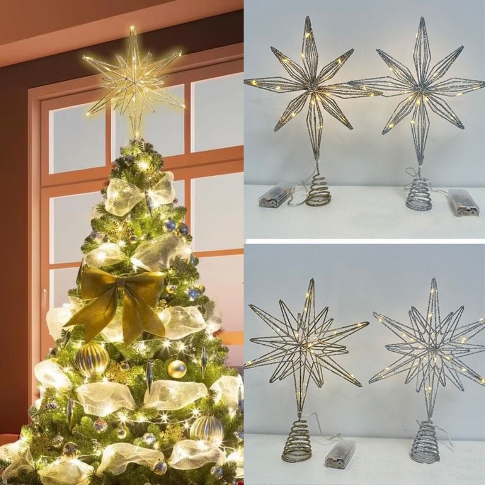 Star Tree Topper - Adorno para árbol de Navidad con