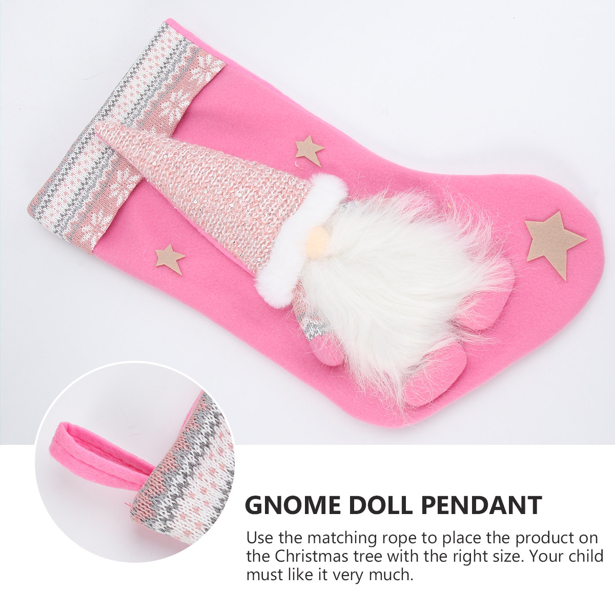 1 pieza de calcetín navideño c - Christmas Stocking Hanging reseña y precio