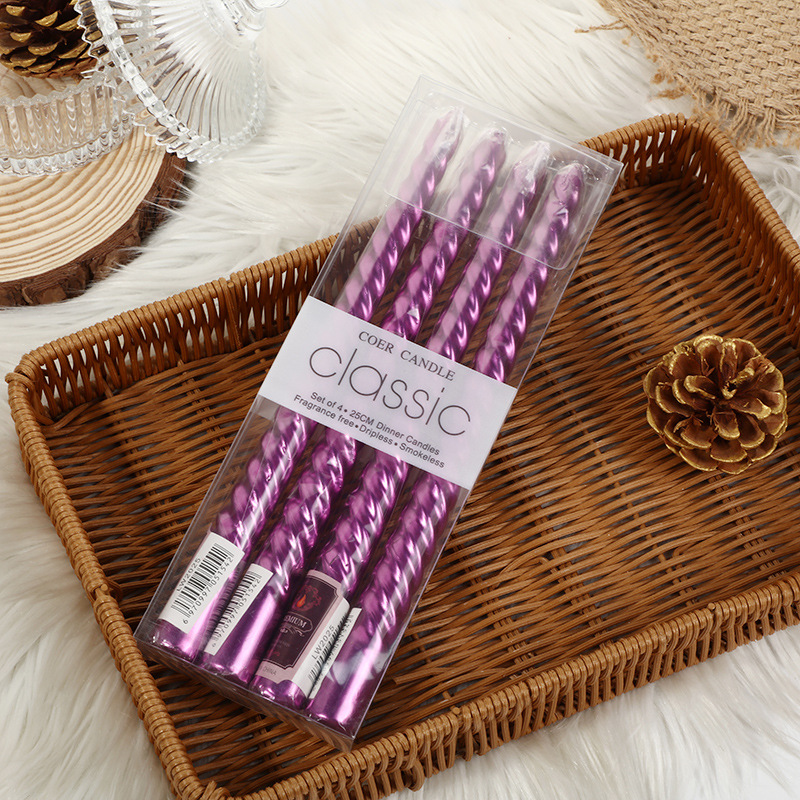 Candelabro roscado de colores  - Holiday Candle Set reseña y precio