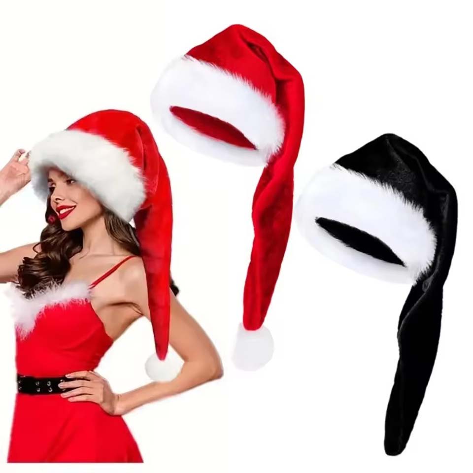 Gorro de Navidad de Felpa Larg - Santa Hat Plush reseña y precio