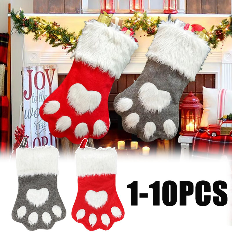 1/3/5/10PCS Bonita Bolsa de Re - Christmas Stocking Hanging reseña y precio
