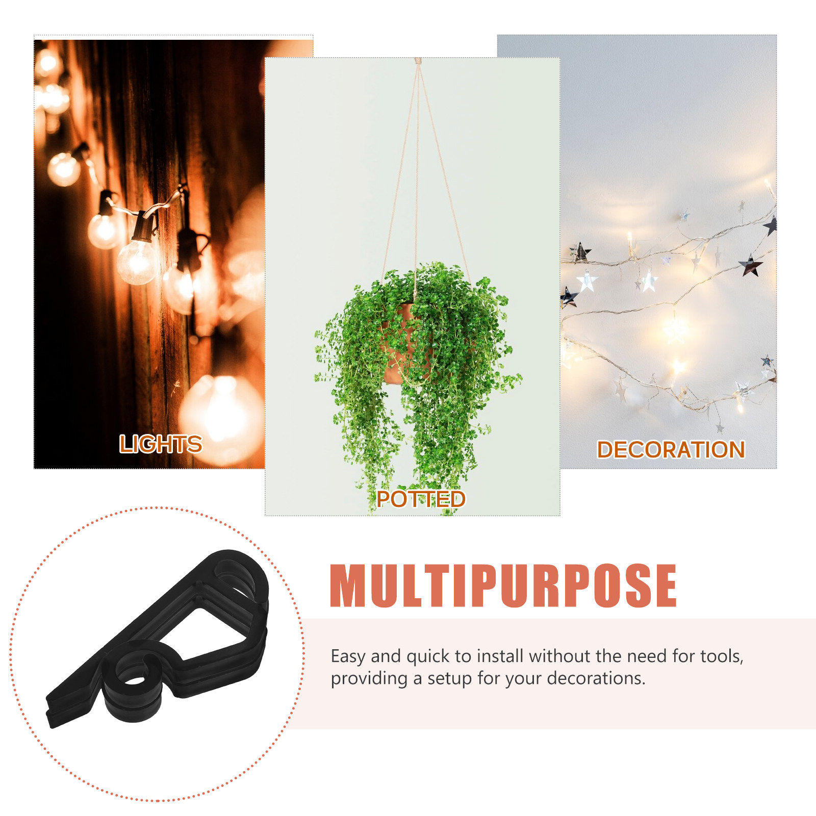 120 ganchos espirales para col - Christmas Lights Outdoor reseña y precio