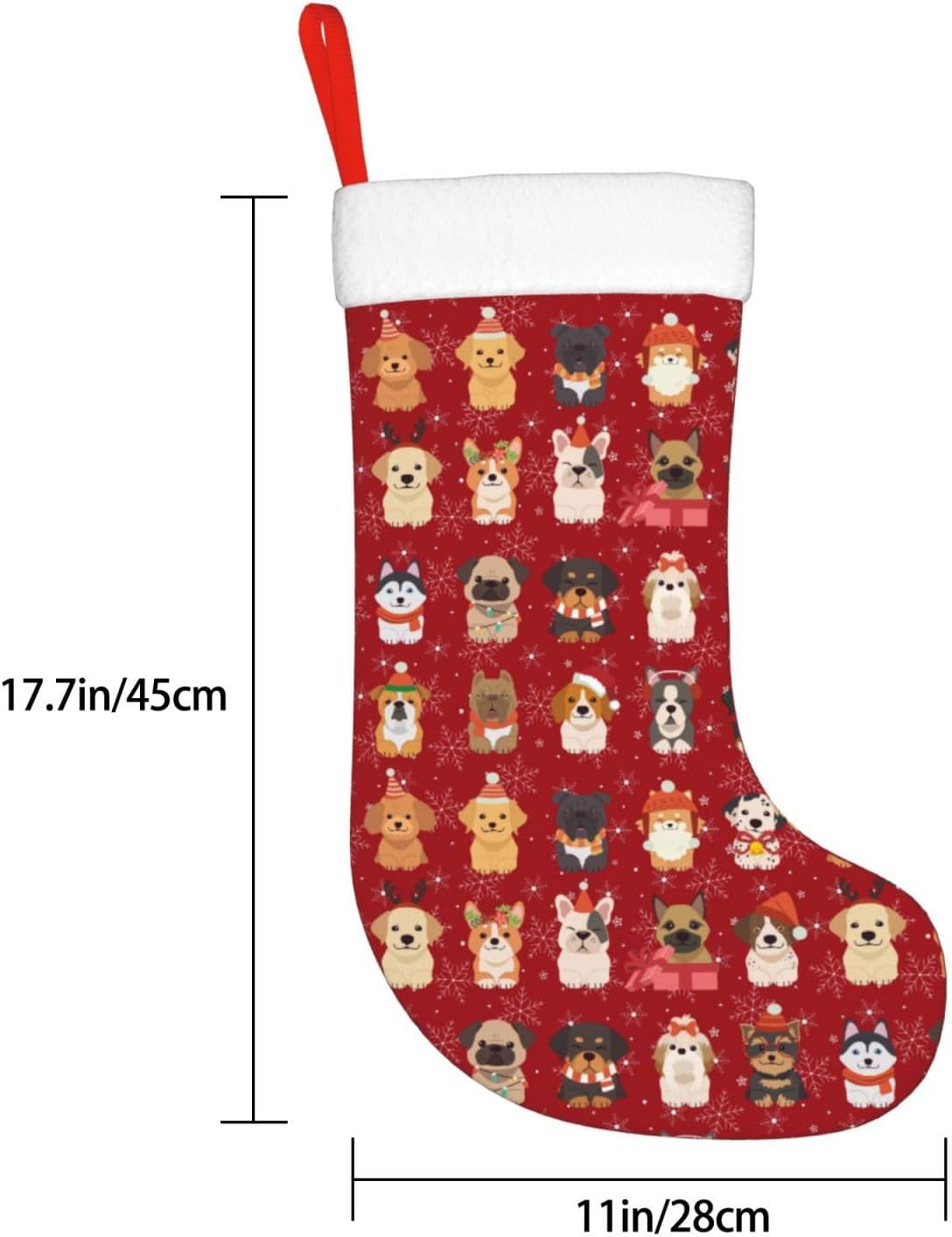 Lindos perros de Navidad media - Christmas Stocking Hanging reseña y precio