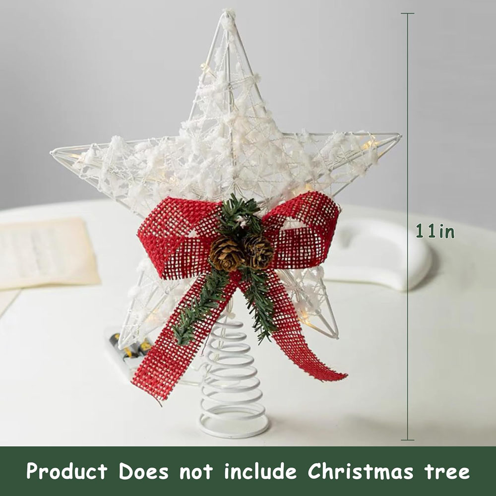 Adorno de árbol de Navidad con - Star Tree Topper reseña y precio