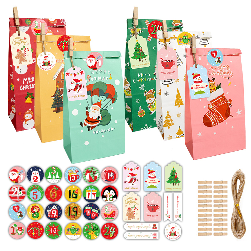 24 Sets de Bolsas de Regalo de - Advent Calendar Gift reseña y precio