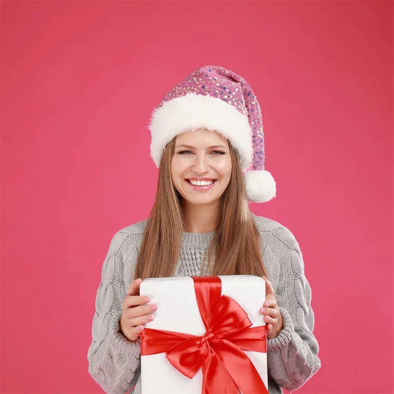 Gorro de Navidad de doble capa - Santa Hat Plush reseña y precio
