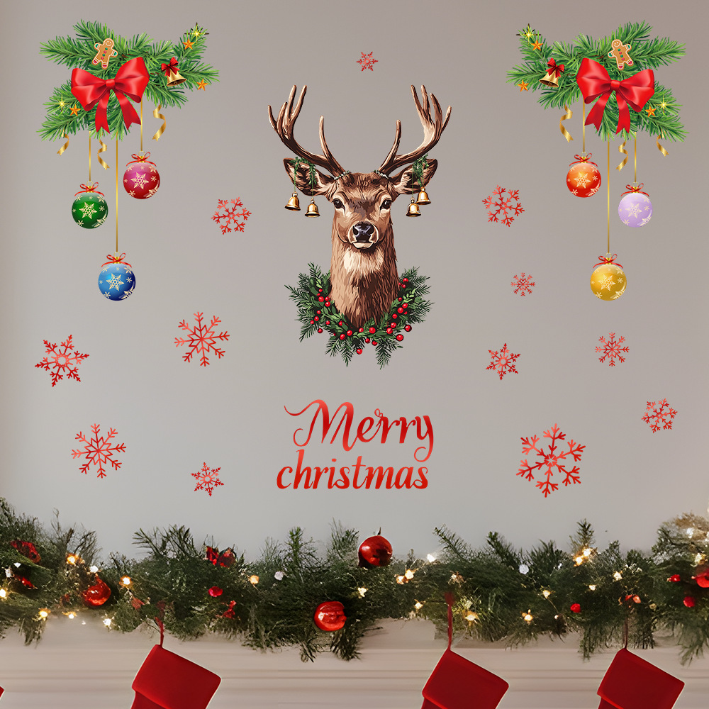 Pegatina de pared con cabeza d - Snowflake Window Decal reseña y precio