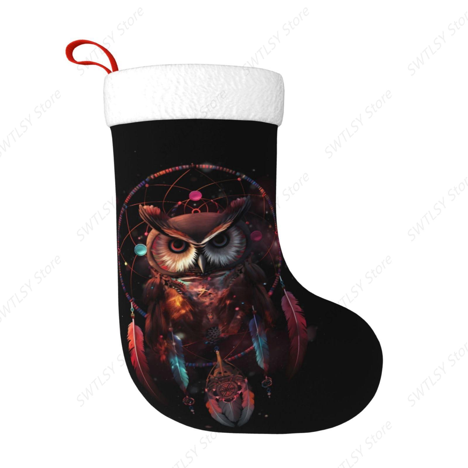 Medias navideñas grandes con a - Christmas Stocking Hanging reseña y precio